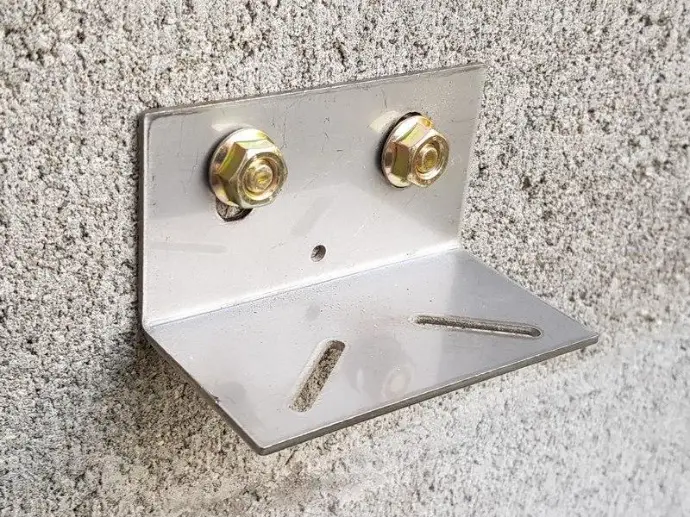 corten mounting bracket in stainless steel