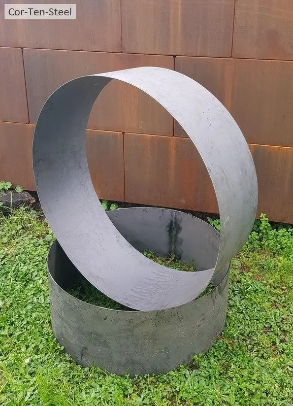 new vs aged corten