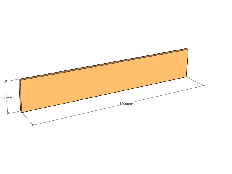 Corten Panel 1800 x 300 x 3mm Top | cor-ten-steel.co.uk