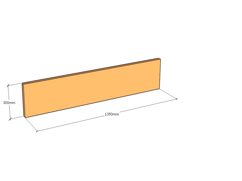 Corten Panel 1350 x 300 x 3mm Top | cor-ten-steel.co.uk