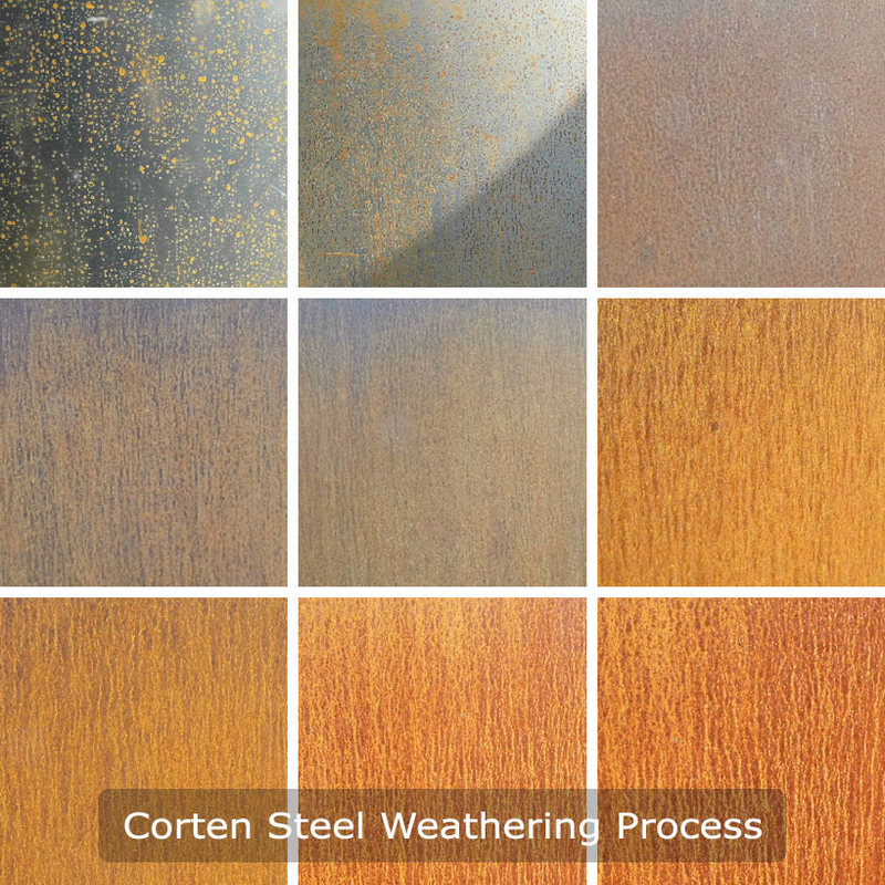 corten steel weathering process