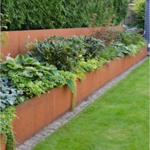 low corten garden walls