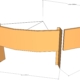 corten curved retaining wall layout 4.37m long x 1800mm radius x 450mm drawing